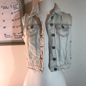 Mossimo Supply Co. Light Wash Denim Vest